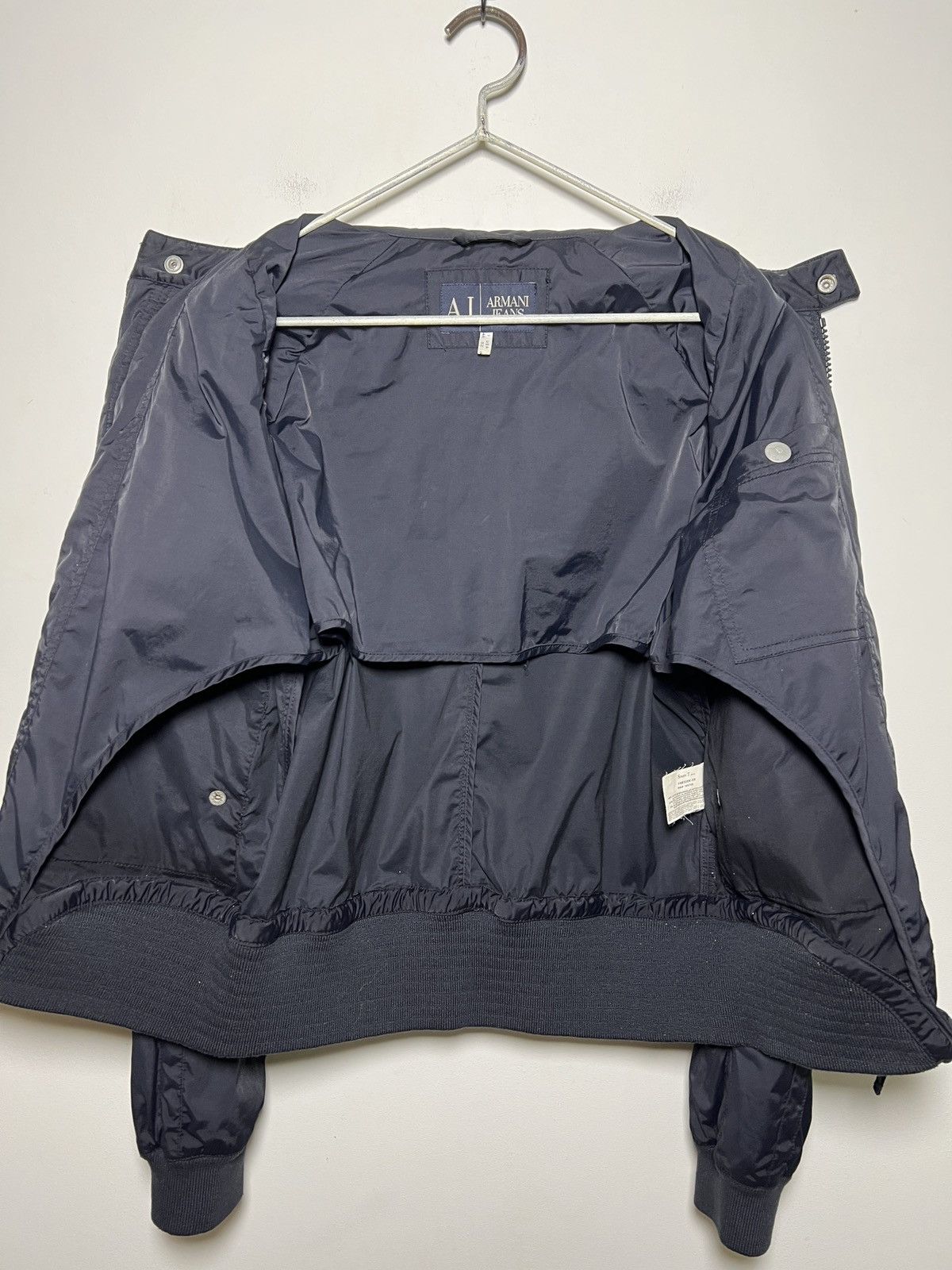 armani y2k multi pocket tech bomber jacket