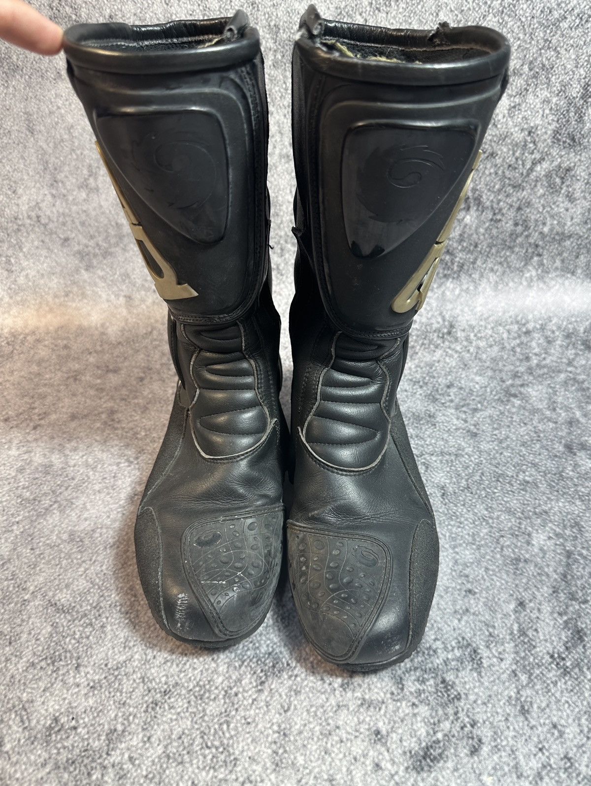 Vintage Y2K Opium Leather Racing Boots Streetwear Style Sidi VTg 41 Size US 8 / EU 41 - 2 Thumbnail