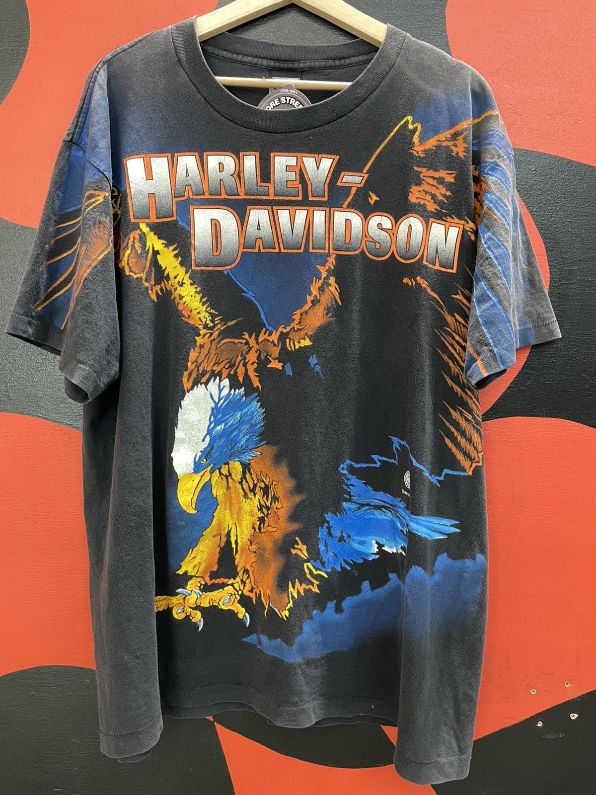 1995 Bald Eagle AOP Harley-Davidson vintage motorcycle 90s