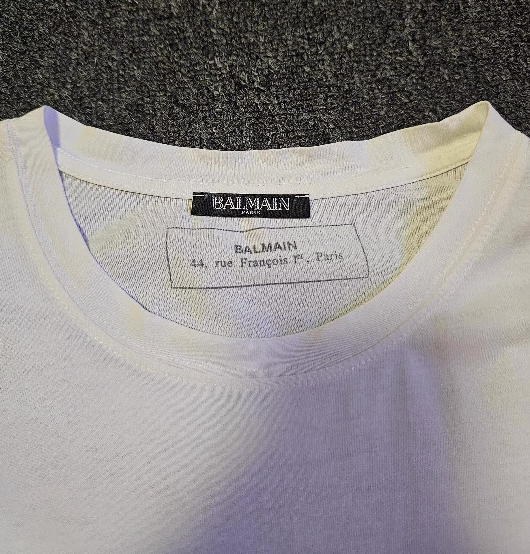 Balenciaga Balmain Men's Short Sleeve T-shirt Size US S / EU 44-46 / 1 - 4 Thumbnail