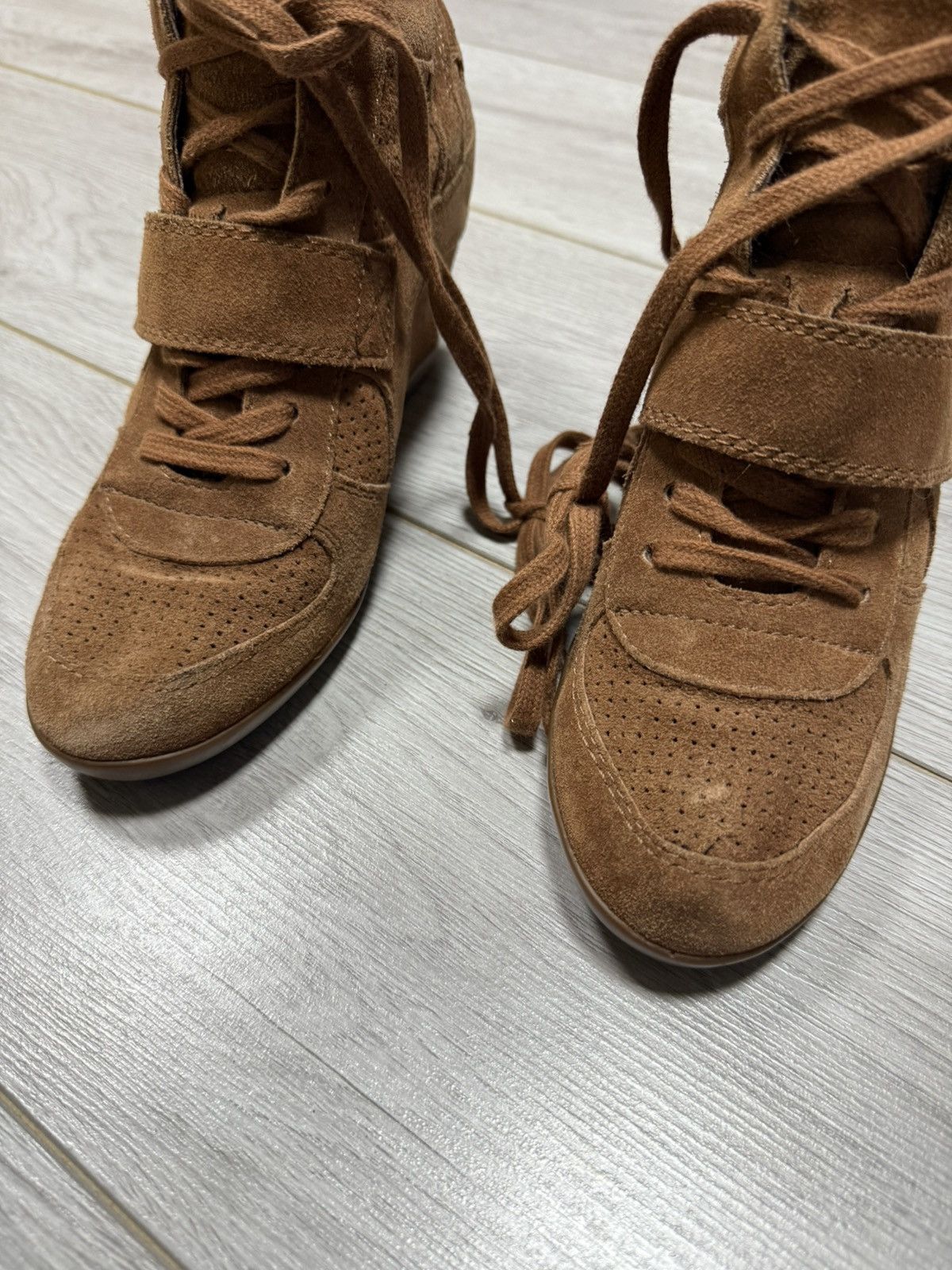 ASH ASH suede Isabel Marant style high sneakers boots vintage Size US 9 / IT 39 - 4 Thumbnail