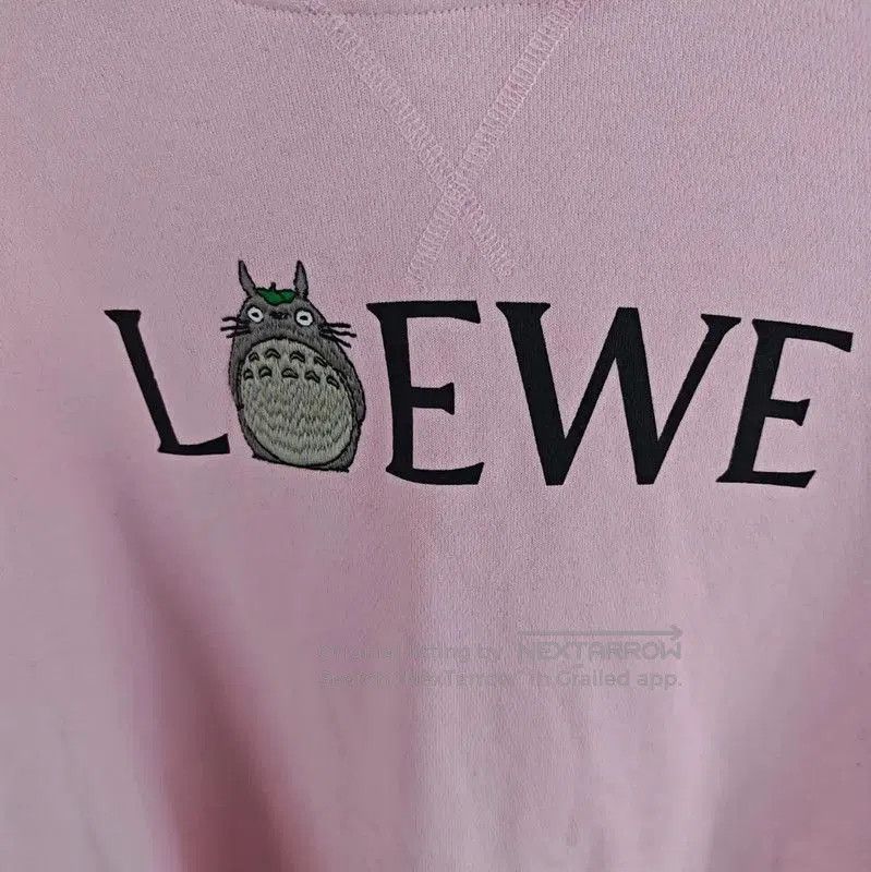Loewe Loewe Pink Cotton Women's Hoodie . Size L / US 10 / IT 46 - 2 Thumbnail