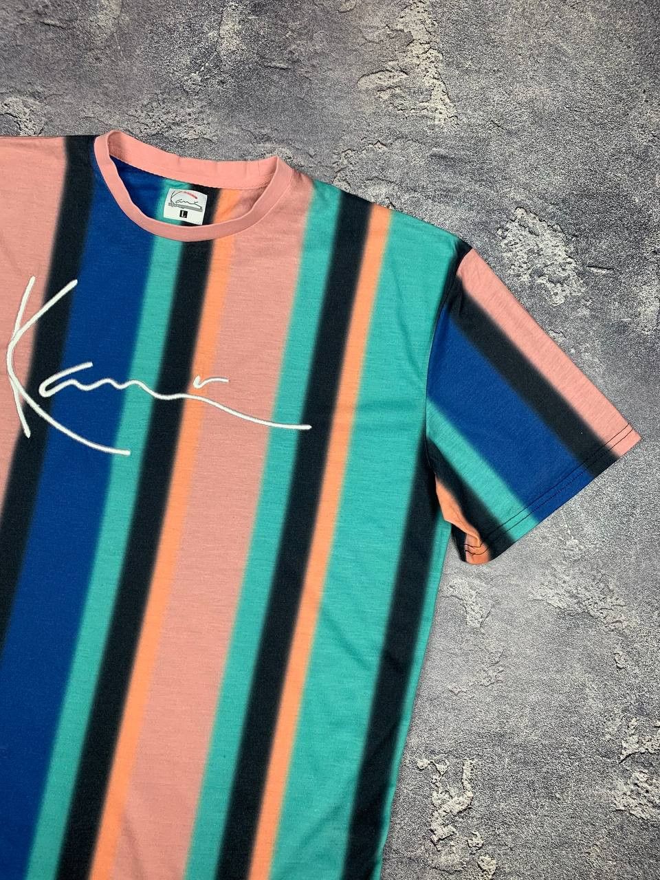 Karl Kani Karl Kani Men's Multicolor Striped Script Logo Streetwear Size US L / EU 52-54 / 3 - 3 Thumbnail