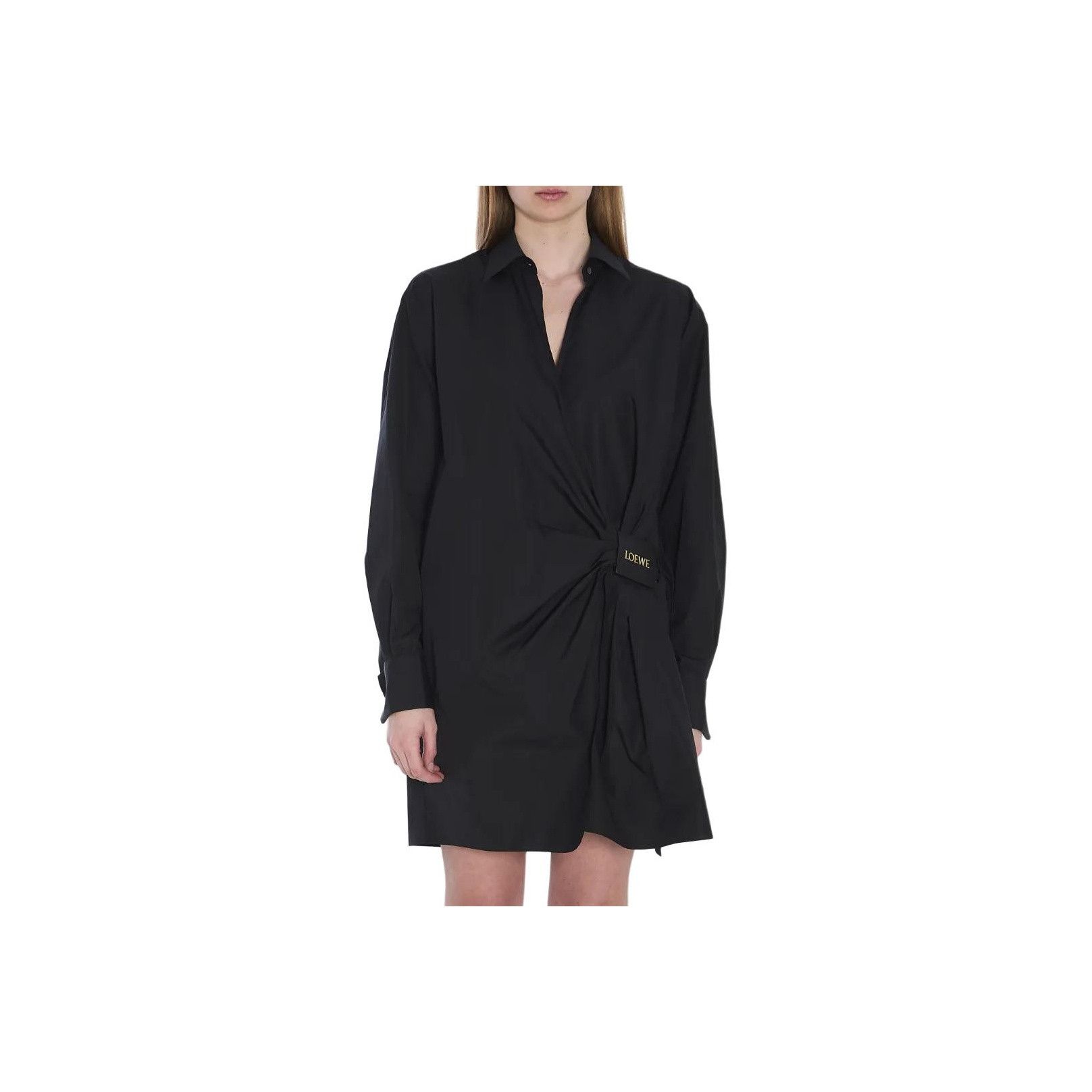 Loewe LOEWE V-Neck Cotton Shirt Dress Size 38 Size XS / US 0-2 / IT 36-38 - 1 Thumbnail