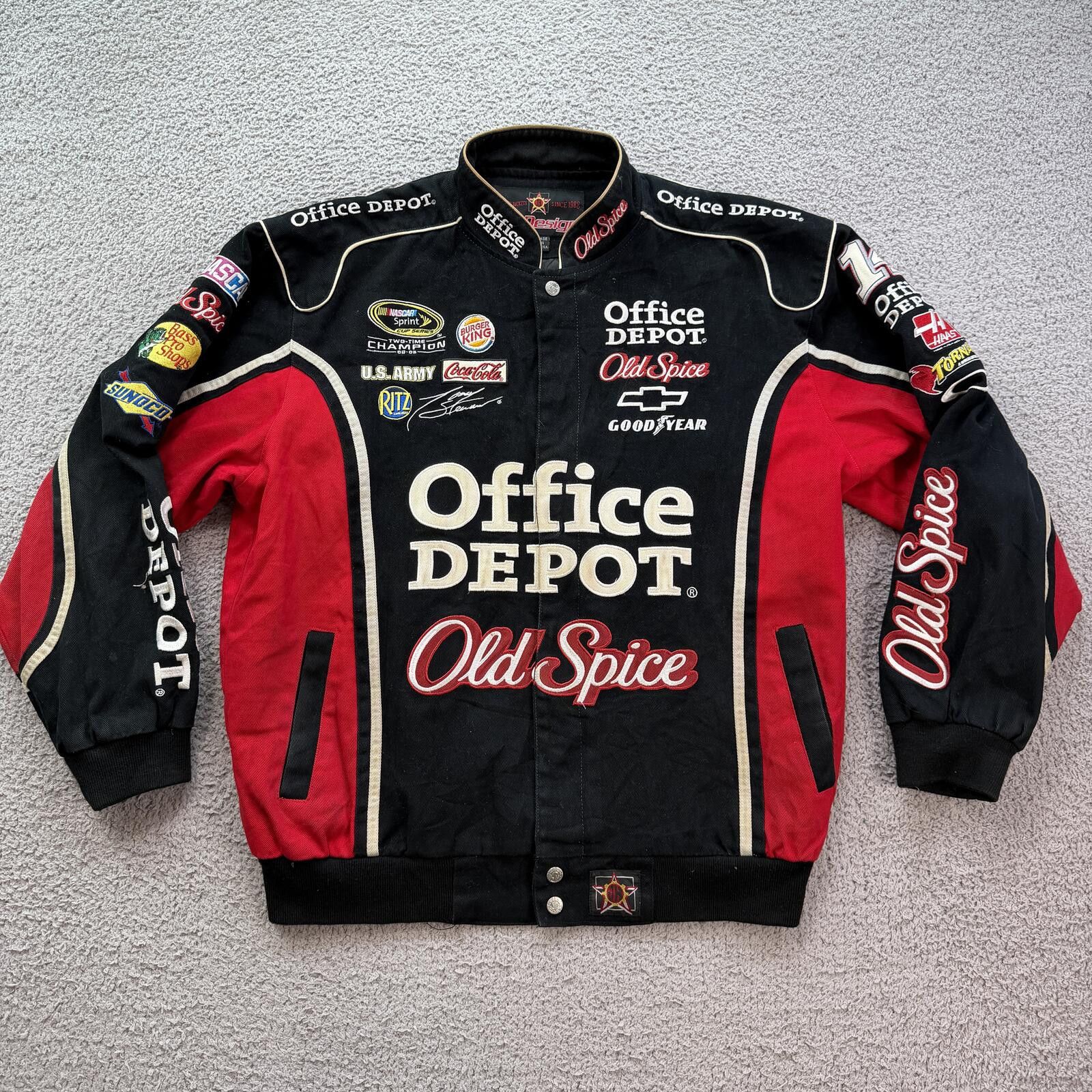 JH Design Vintage Tony Stewart Office Depot NASCAR Racing Jacket L Size US L / EU 52-54 / 3 - 1 Thumbnail