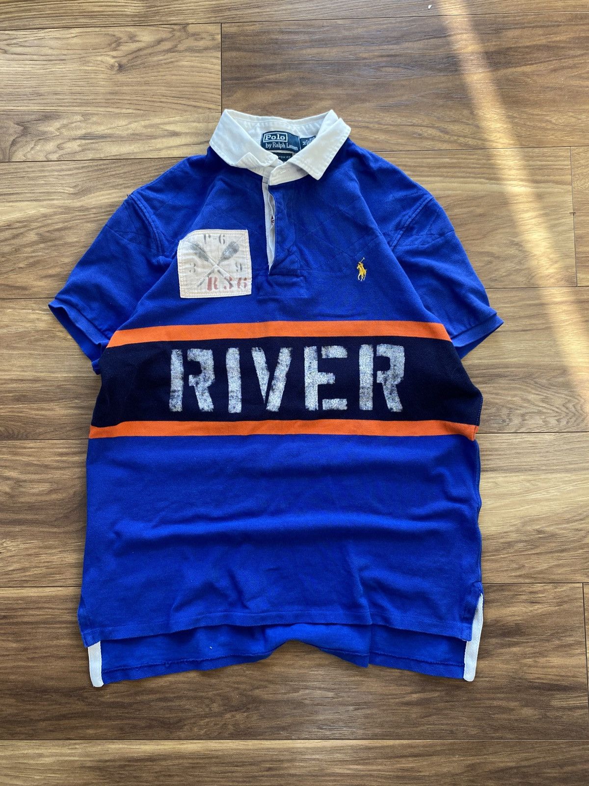Polo Ralph Lauren Vintage Polo Ralph Lauren T-Shirt River Chief Keef Style Y2k Size US M / EU 48-50 / 2 - 1 Thumbnail