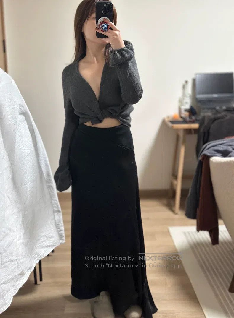 Yohji Yamamoto Yohji Yamamoto size 3 Irregular Hem Silk Half Skirt Size 25" / US 0 / IT 36 - 3 Thumbnail