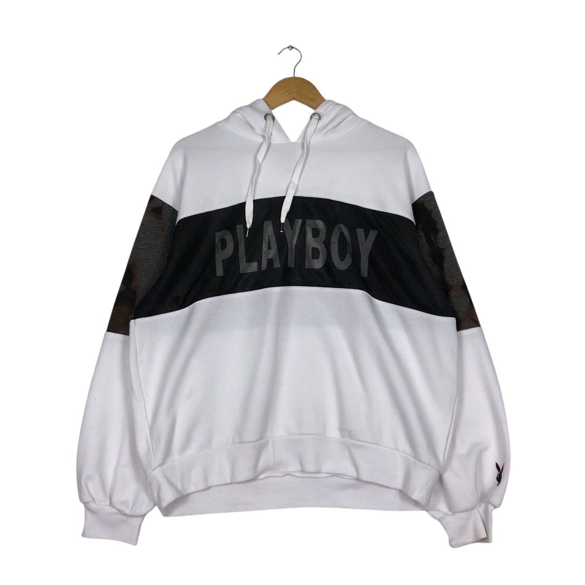 Japanese Brand × Playboy × Vintage Rare Playboy Sweatshirt Hoodie Net Logo Streetwear Large Size US L / EU 52-54 / 3 - 10 Thumbnail