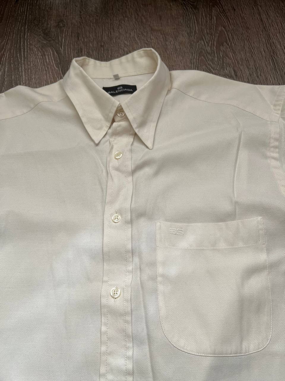 Balenciaga Vintage Balenciaga embroidered logo pocket button shirt Size US L / EU 52-54 / 3 - 2 Thumbnail