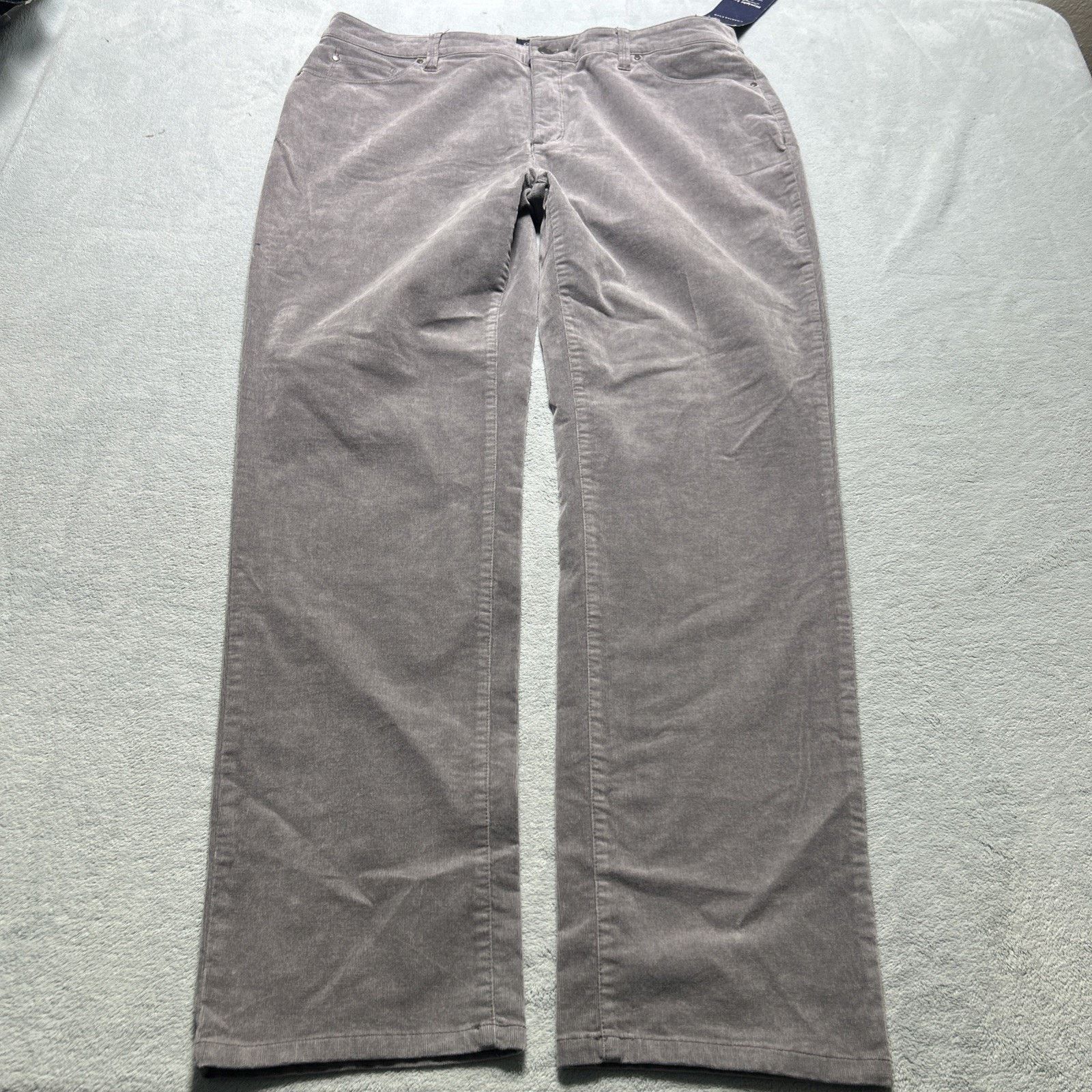 Charter Club Corduroy Loose Straight Pants Women Sz 16 36x30 Wide Gray Size 38" / US 16 / IT 52 - 3 Thumbnail