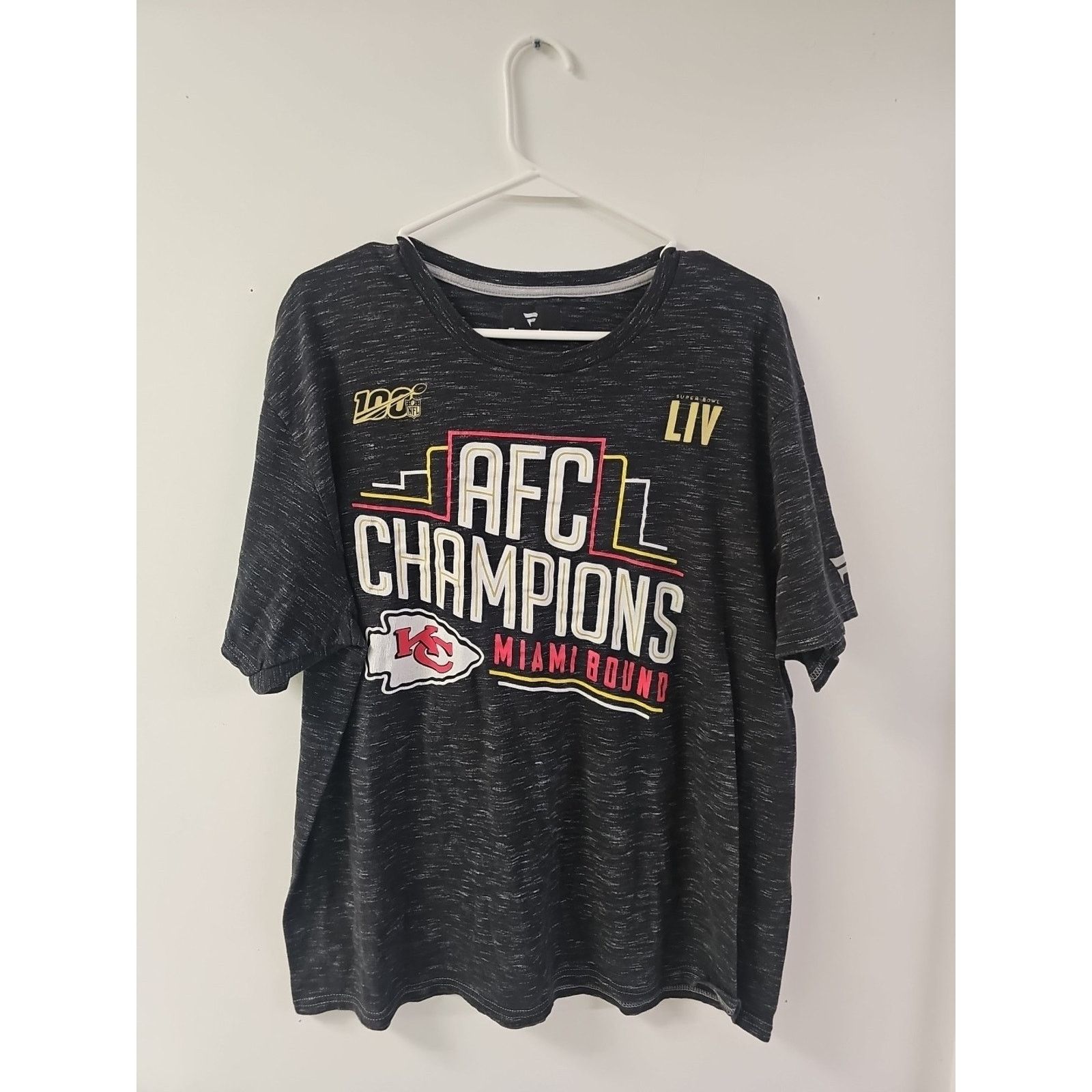 NFL Fanatics Chiefs AFC Champions Super Bowl LIV T-Shirt Size XL Size US XL / EU 56 / 4 - 1 Thumbnail