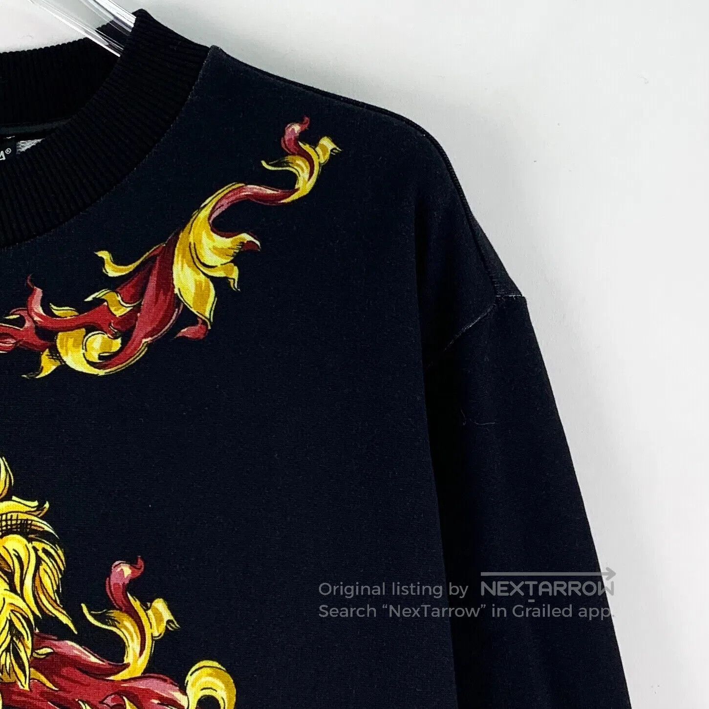 Dolce & Gabbana Dolce Gabbana Black Knight Court Print Cotton Round Neck L Size US S / EU 44-46 / 1 - 3 Thumbnail