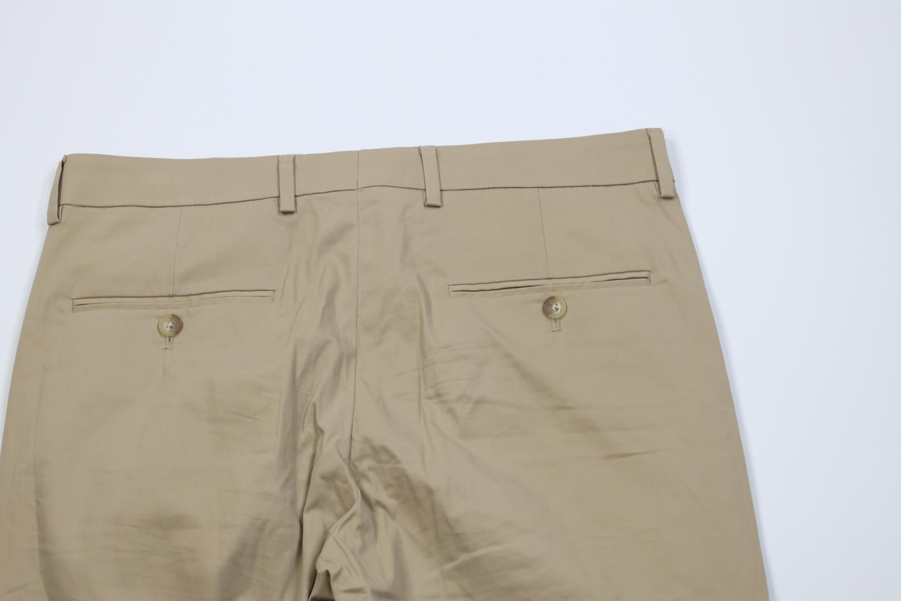 Express Express Stretch+ Extra Slim Fit Chino Pants Trousers Beige Size US 34 / EU 50 - 12 Thumbnail