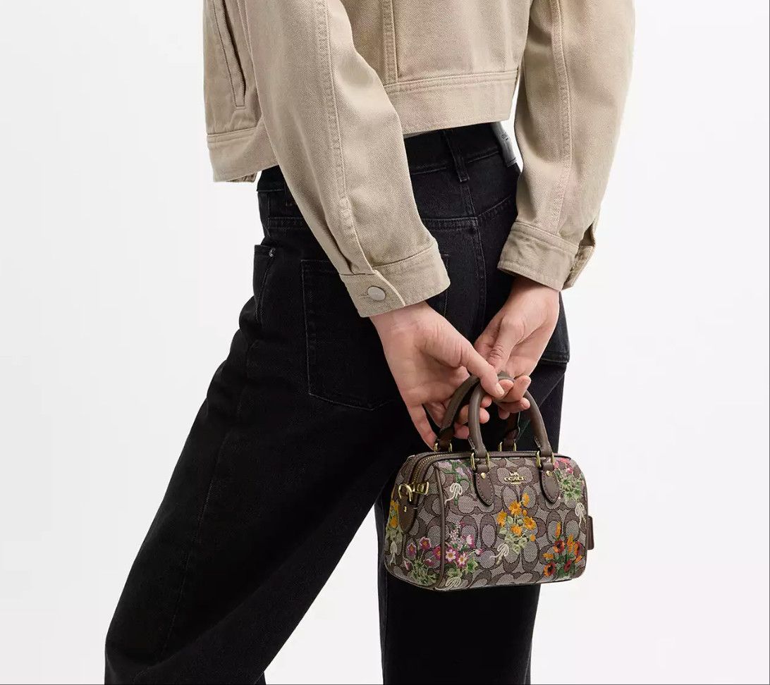 Coach Mini Rowan Crossbody Bag with Floral Embroidery CDY31 Size ONE SIZE - 9 Thumbnail