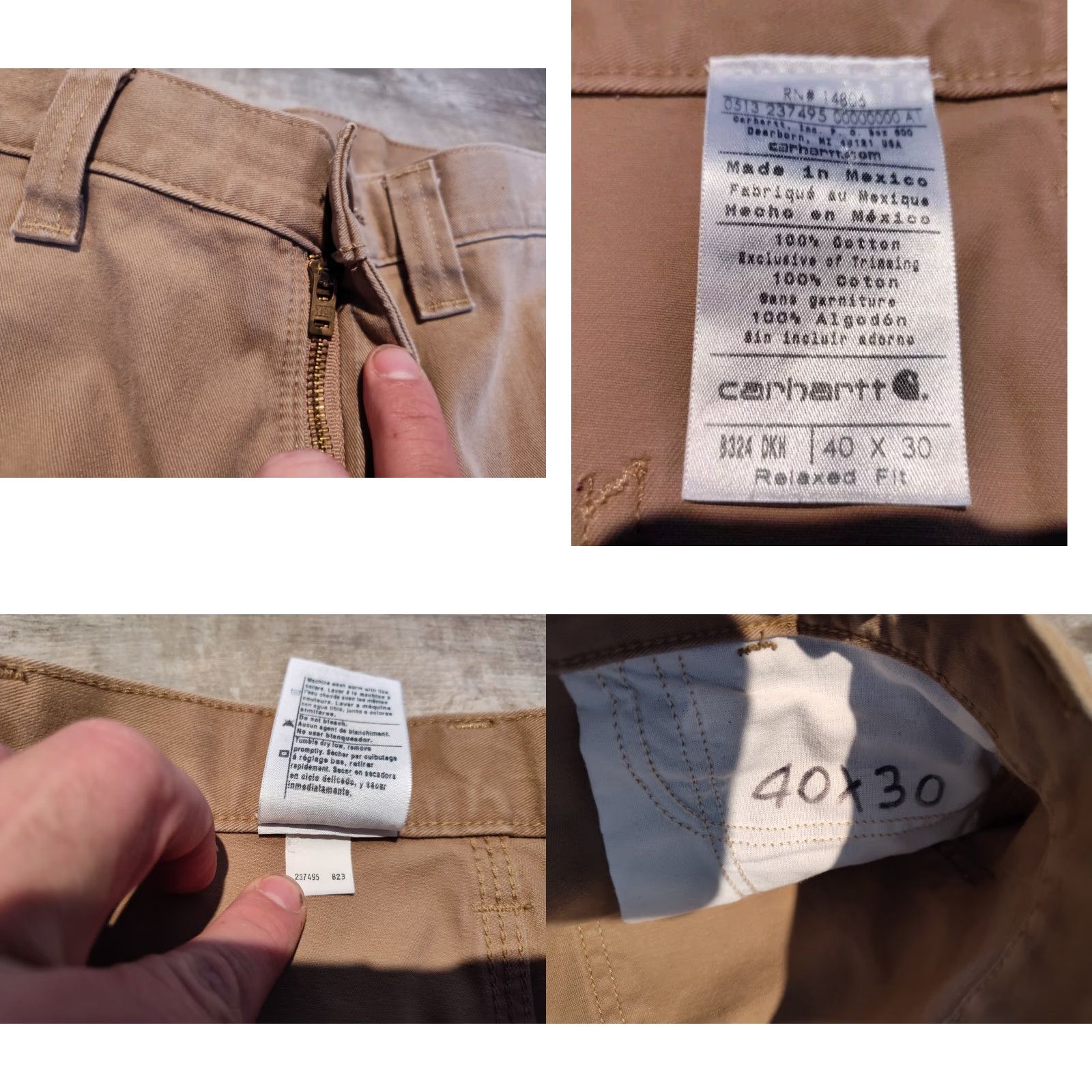 Carhartt Carhartt Relaxed Fit Carpenter Pants 40X27 Khaki Beige Mens Size US 40 / EU 56 - 8 Thumbnail