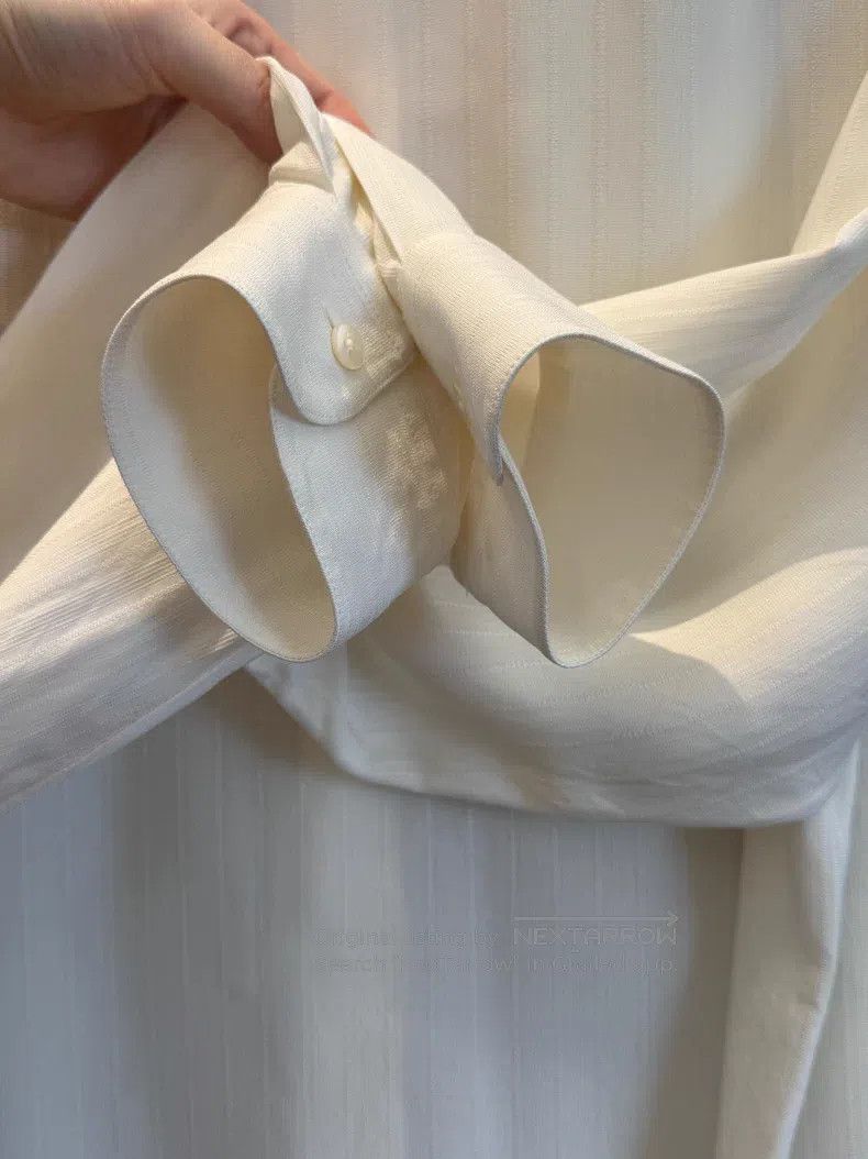 The Row The Row White long-sleeved shirt Size L / US 10 / IT 46 - 4 Thumbnail