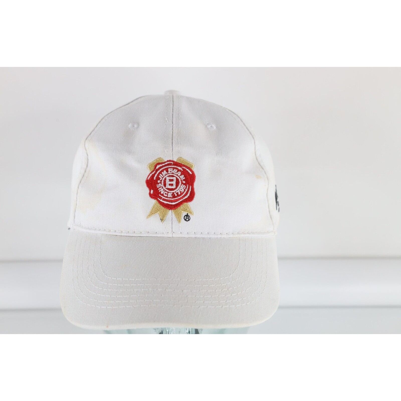 Vintage Vintage Distressed Jim Beam Whiskey Bourbon Strapback Hat Size ONE SIZE - 1 Thumbnail