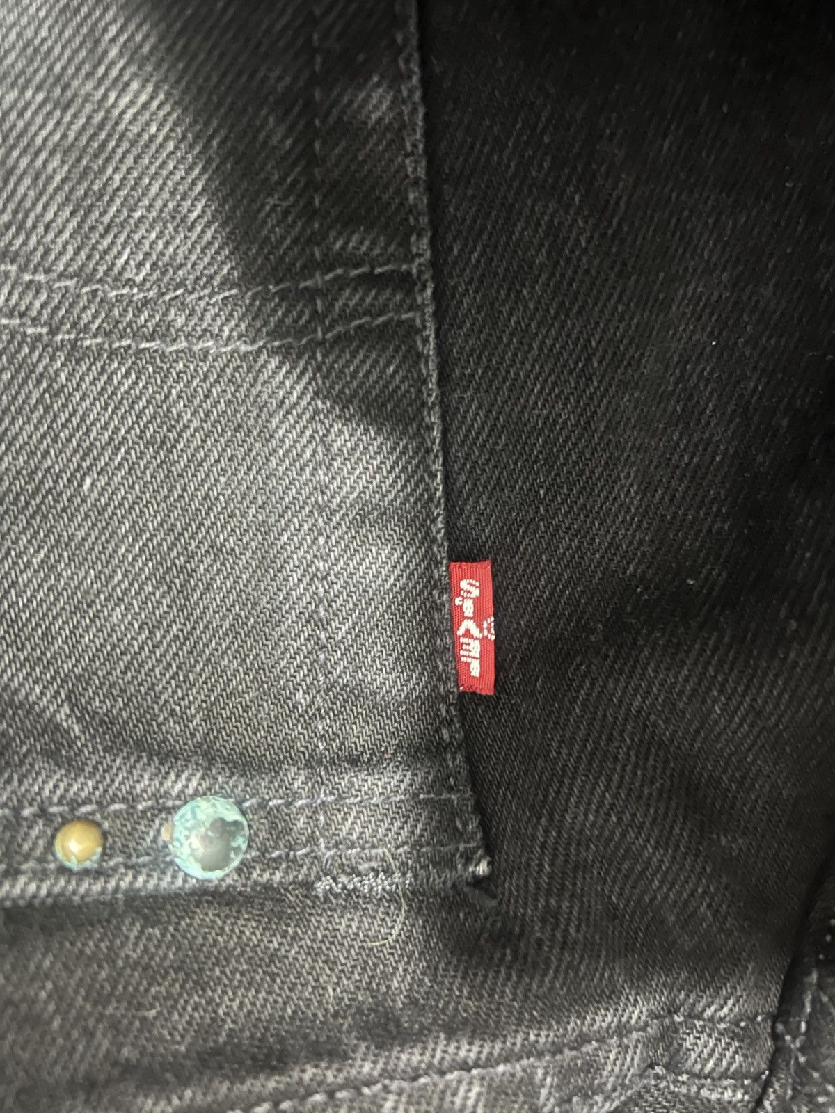 DENIM TEARS × Levi's x Levi's 501 Cotton Rhinestone Wreath Jeans Black Size US 30 / EU 46 - 11 Thumbnail