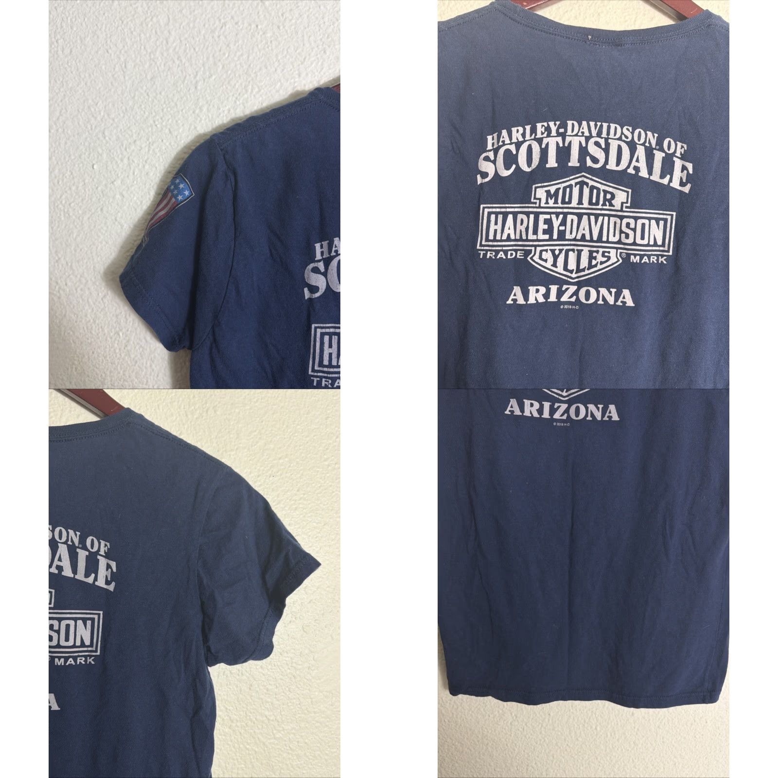 Harley Davidson Harley Davidson Scottsdale Women’s Medium T Shirt Blue Short Sleeve Size M / US 6-8 / IT 42-44 - 9 Thumbnail