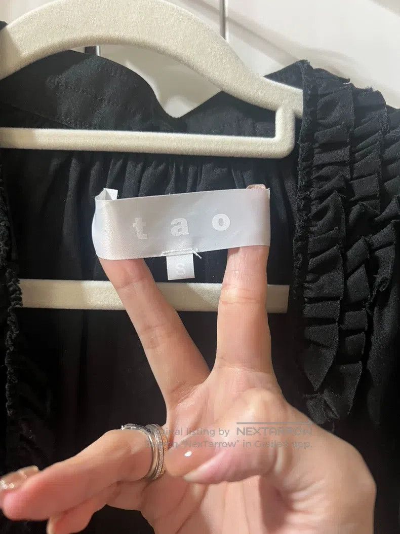 Comme des Garcons Comme Des Garcons Black Ruffled Collar Shirt, Size S Size S / US 4 / IT 40 - 2 Thumbnail
