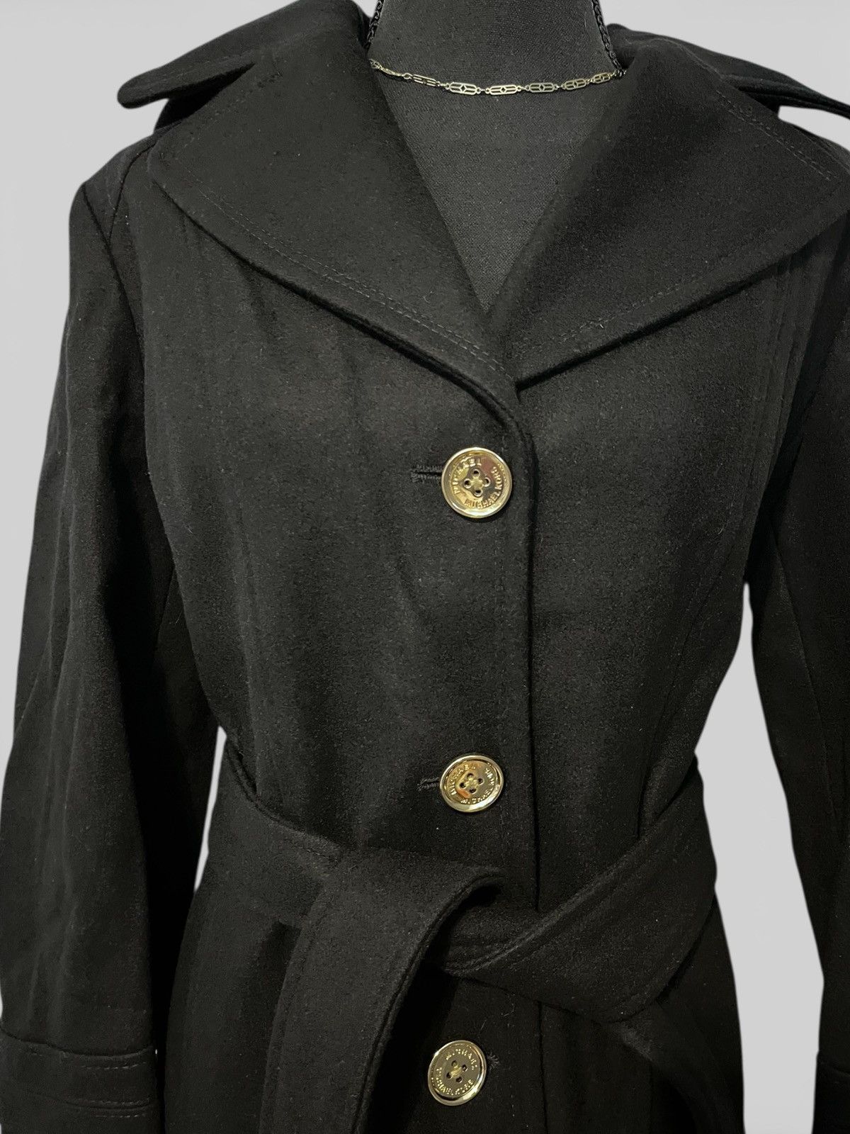 Michael Kors Hooded Trench Coat (item#d100) Size XL / US 12-14 / IT 48-50 - 8 Thumbnail