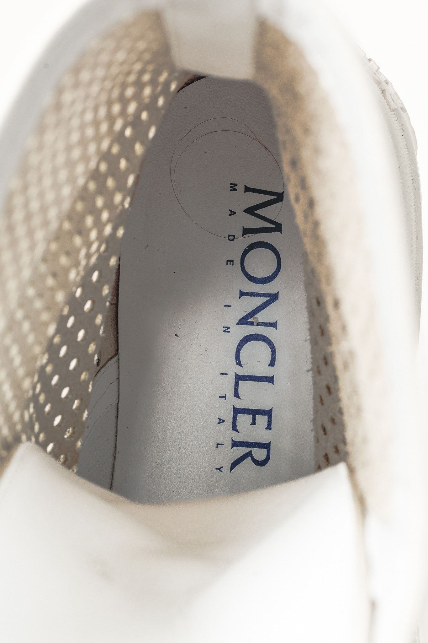 Moncler Moncler Carinne Beige Perforated Leather Lace-Up Boots Size US 9 / IT 39 - 11 Thumbnail