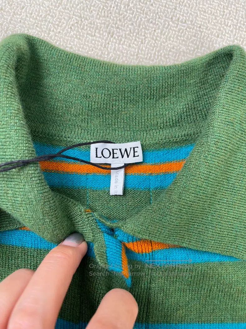 Loewe LOEWE SS24 striped short loose-fitting long-sleeve sweater Size S / US 4 / IT 40 - 3 Thumbnail