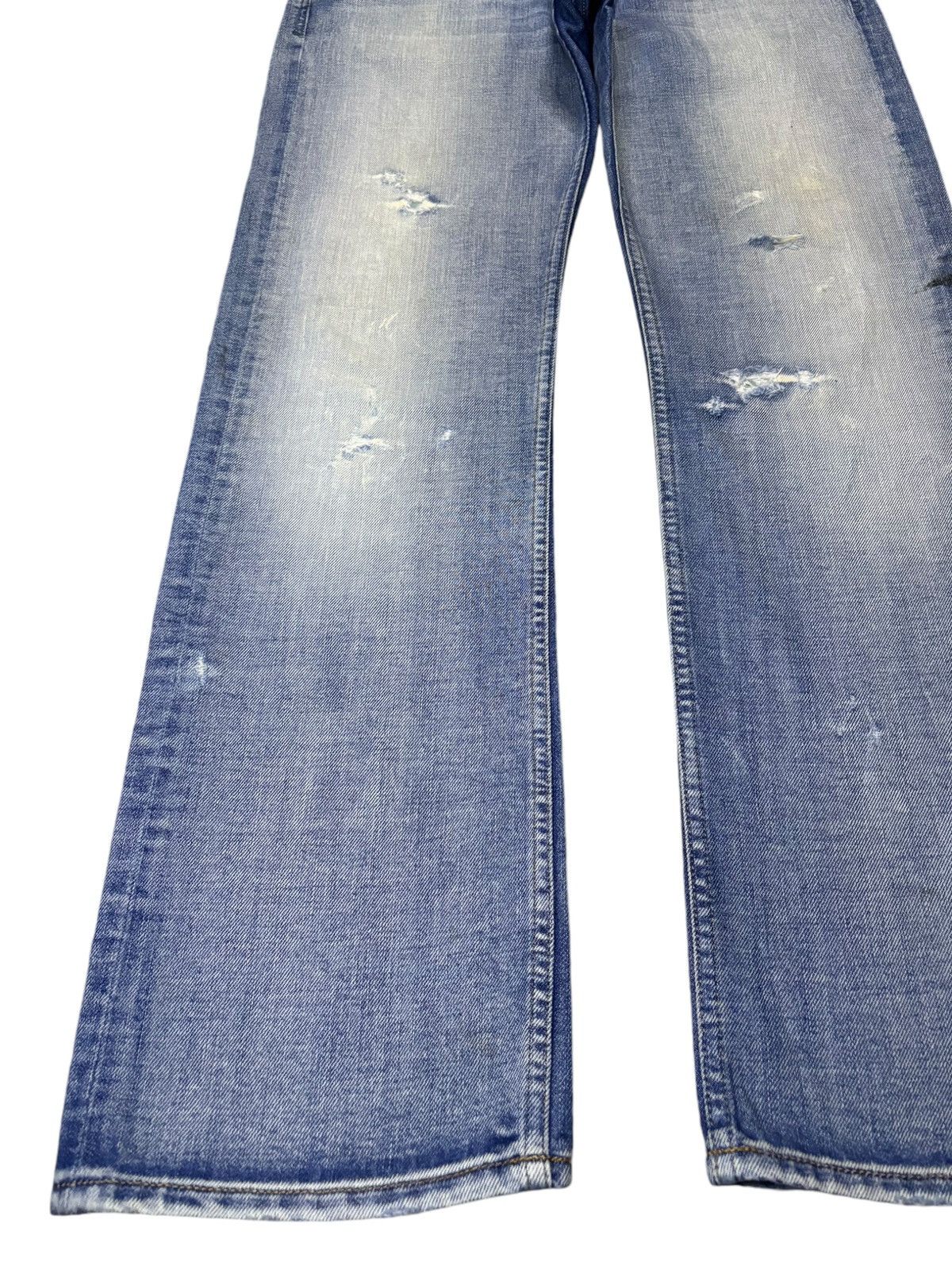 Diesel × Diesel Black Gold Vintage Diesel Viker Faded Wash Embroidered Baggy Jeans Size US 34 / EU 50 - 6 Thumbnail