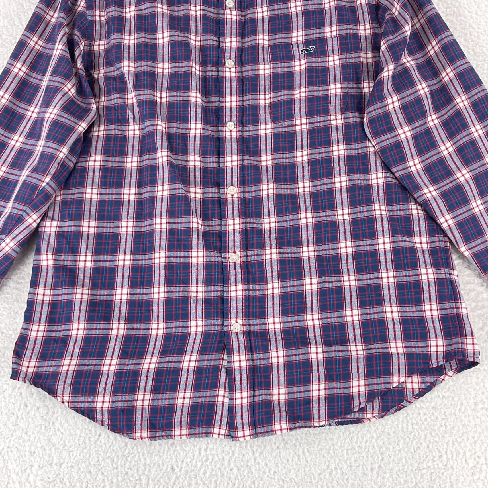 Vineyard Vines Vineyard Vines Button-Down Shirt Mens Large Blue Plaid Tucker LS Classic Fit Shirt Size US L / EU 52-54 / 3 - 5 Thumbnail