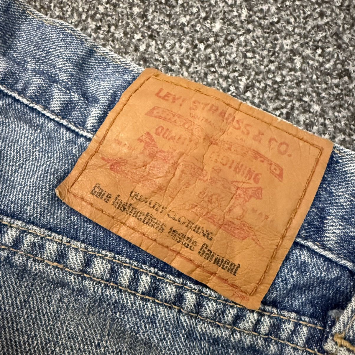 Engineered Garments × Levi's 🔥🇯🇵 90s Japanese Archival Levis Distressed Faded Denim Size US 32 / EU 48 - 9 Thumbnail