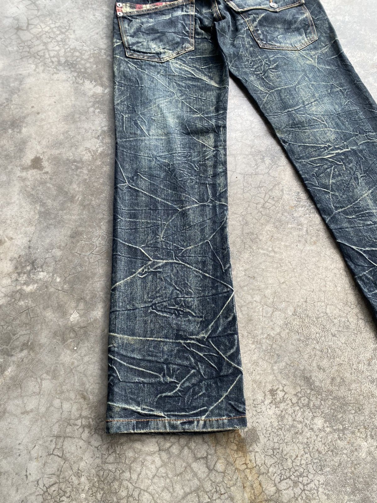 Tornado Mart Japanese Patina Bondage Mud Rusty Lightning Distressed Jeans Size US 30 / EU 46 - 7 Thumbnail
