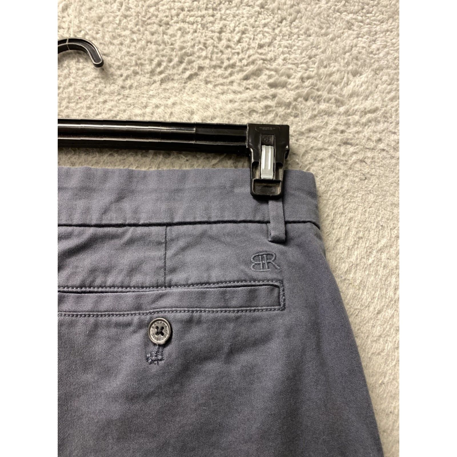 Banana Republic VINTAGE Banana Republic Chino Pants Men’s 30x30 DARK PERIWINKLE Casual Slim Flat Front Cotton Solid 30 In Mens Size US 30 / EU 46 - 6 Thumbnail