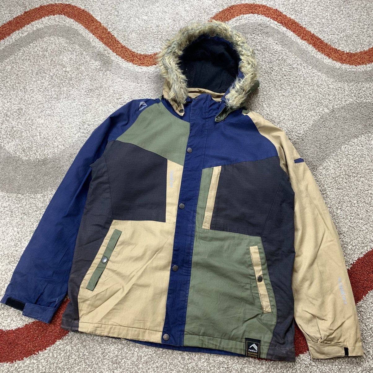 Japanese Brand Japanese Brand FIELDCORE Faux Fur Hooded Jacket Multi Color Size US L / EU 52-54 / 3 - 3 Thumbnail