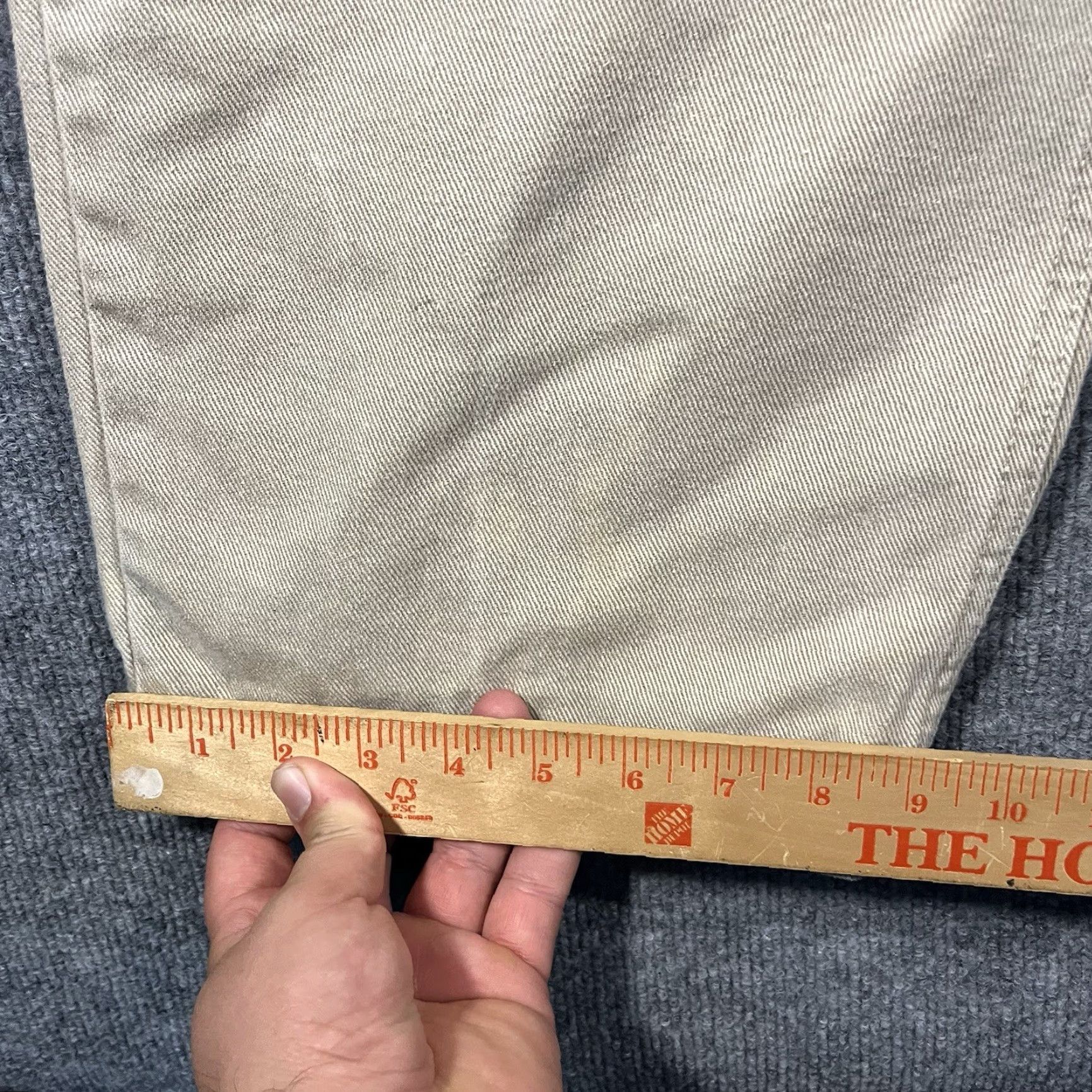 Anchor Blue VINTAGE Anchor Blue Jeans Baggy Straight 38x32 Mens Beige 90s Grunge Hip Hop USA Size US 38 / EU 54 - 5 Thumbnail