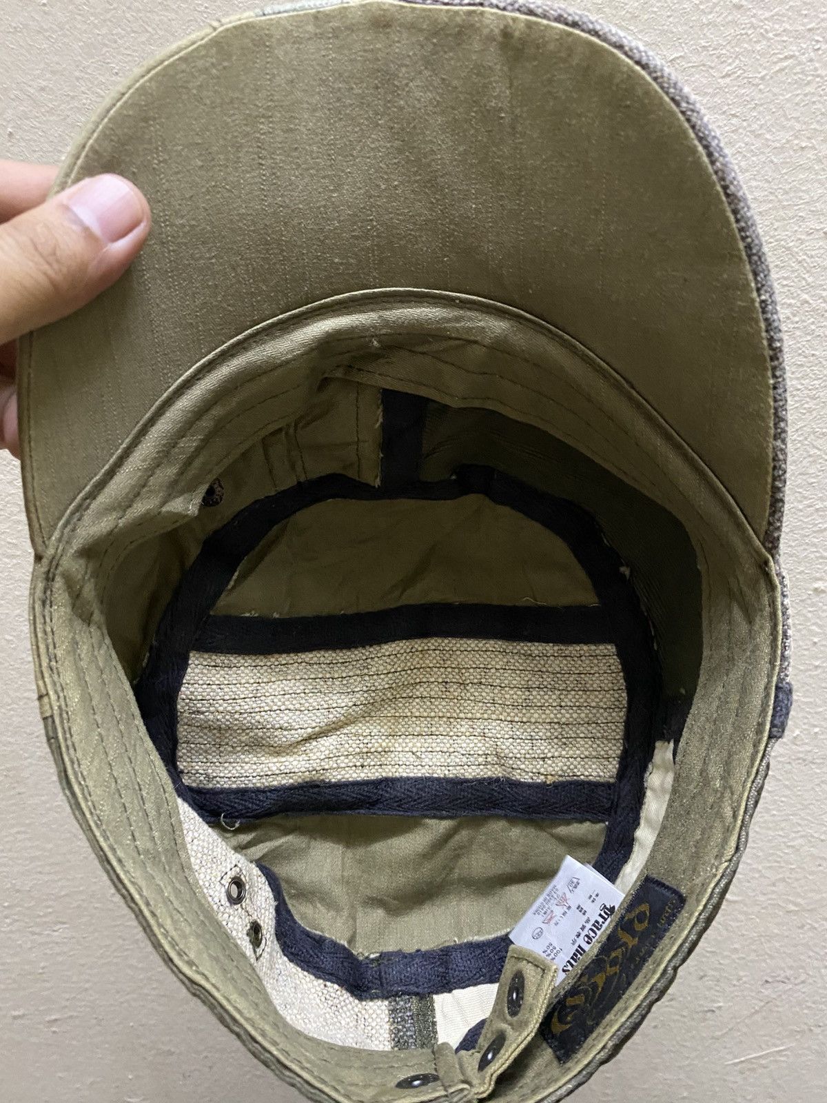 If Six Was Nine × Japanese Brand × Vintage Patchy Seam Vintage Grace Millitary Style Cap Hat Size ONE SIZE - 8 Thumbnail