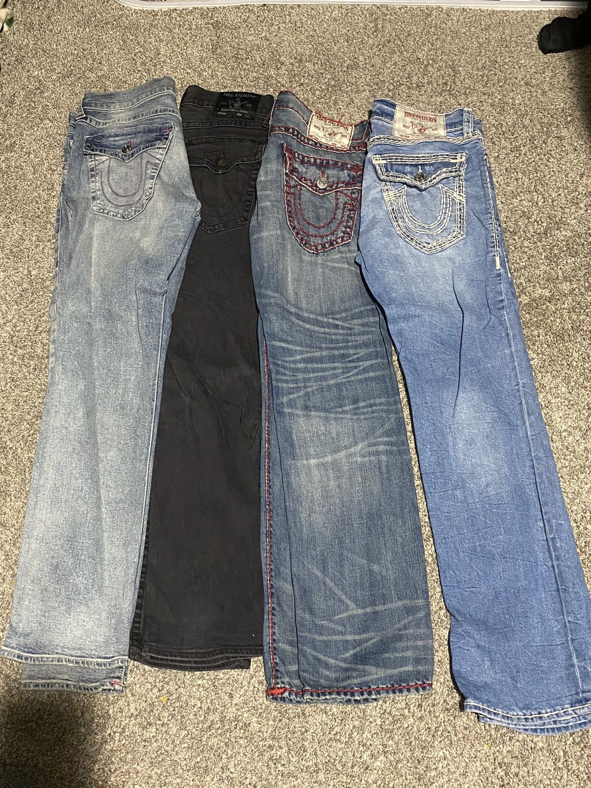 image of 4 Pack Of True Religion Jeans in Black, Men's (Size 33)