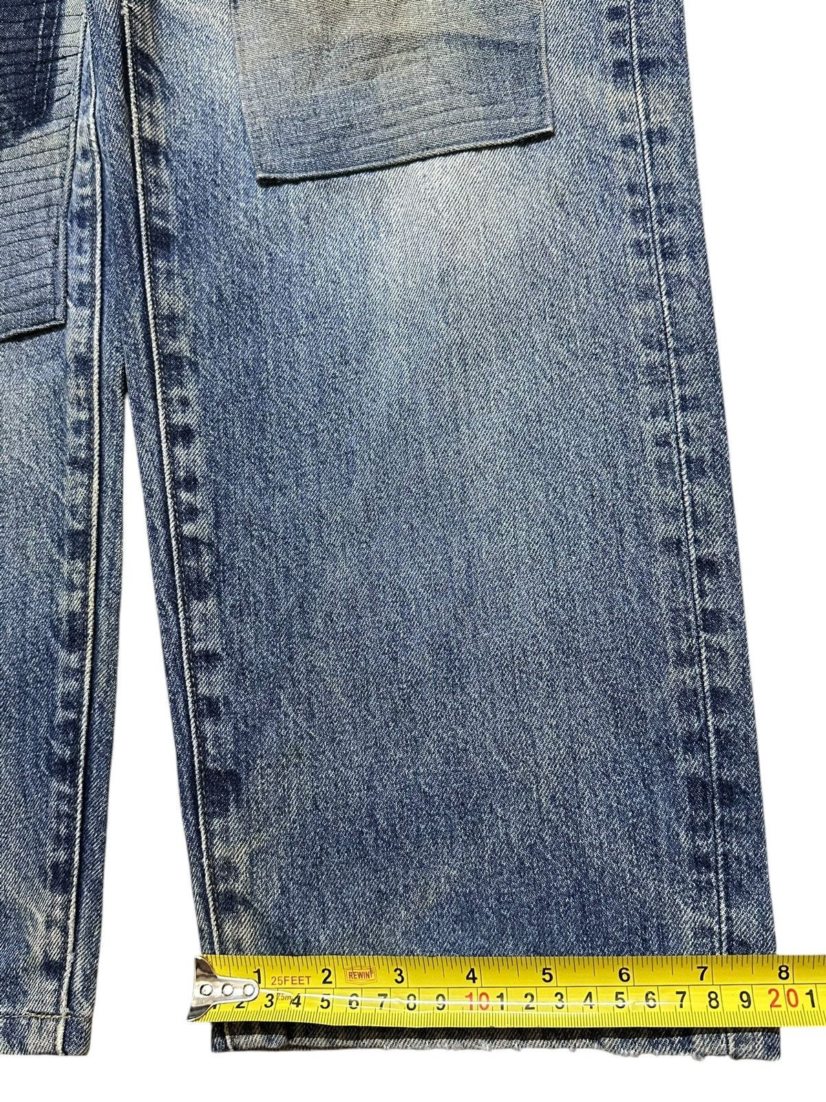 Japanese Brand Vintage Japanese Brand Blue Wash Style Patches Jeans Size US 31 - 16 Thumbnail