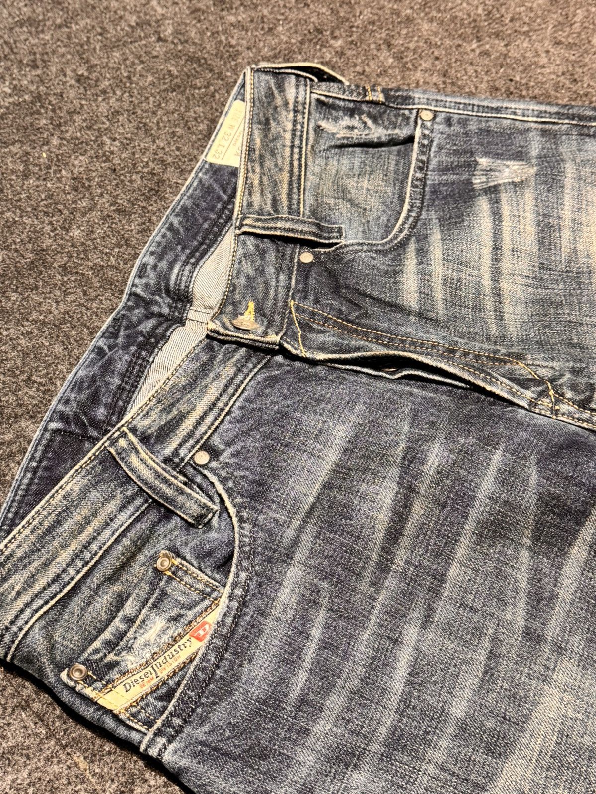 Diesel Title: Vintage Diesel Industry Denim Jeans - Distressed Wash Size US 32 / EU 48 - 3 Thumbnail