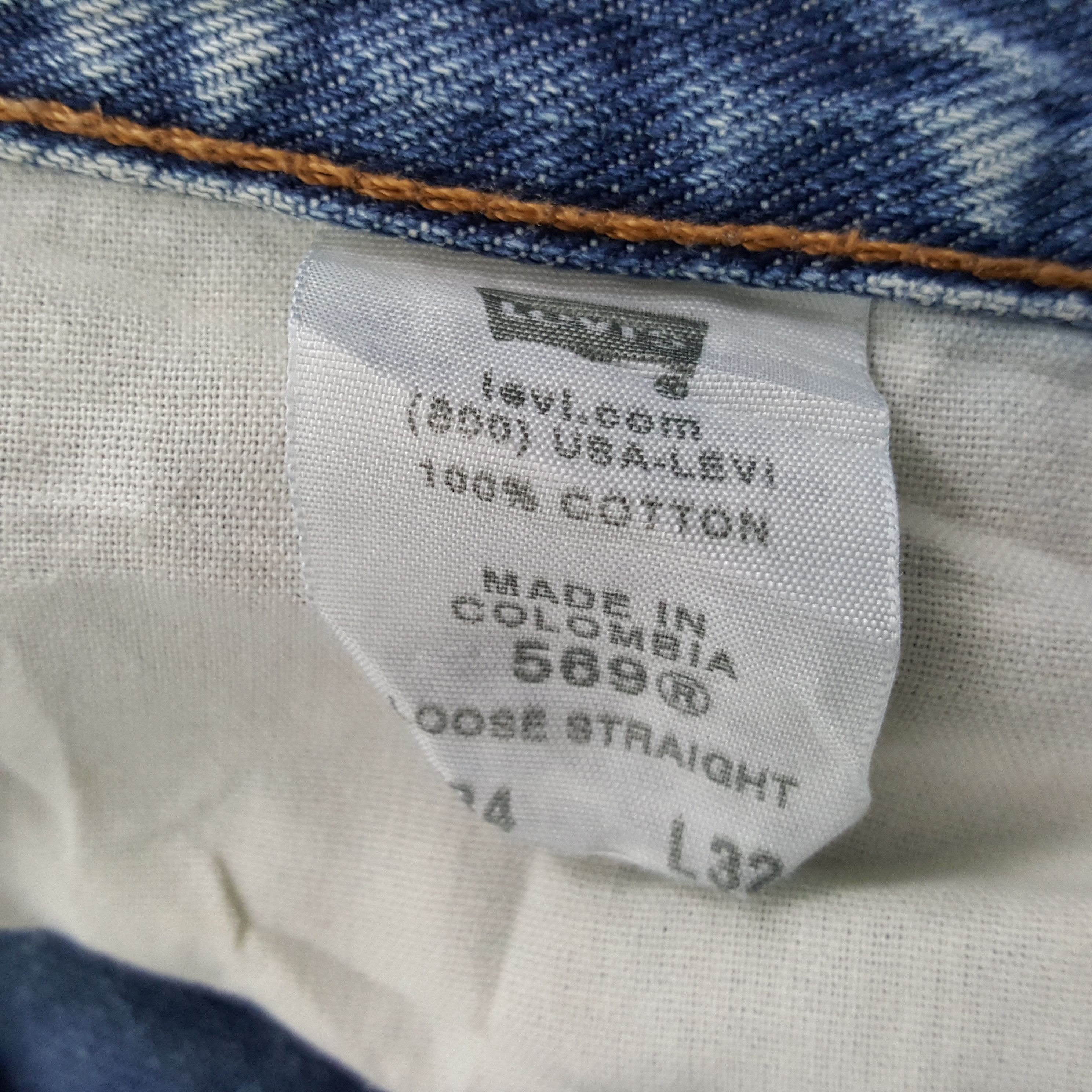 Levi's × Vintage Vintage Levi's 569 Loose Straight Distressed Jeans Size US 34 / EU 50 - 11 Thumbnail