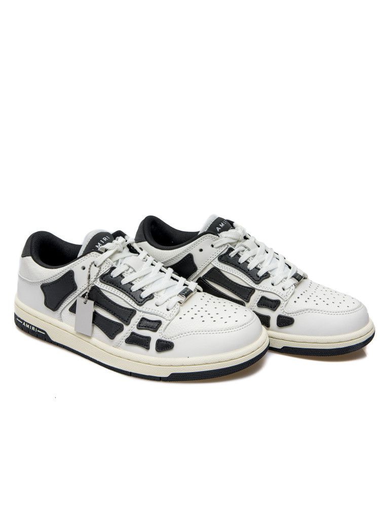 Amiri o1gr1nt0924 Skel Low-Top Sneakers in Black & White Size US 15 / EU 48 - 2 Thumbnail
