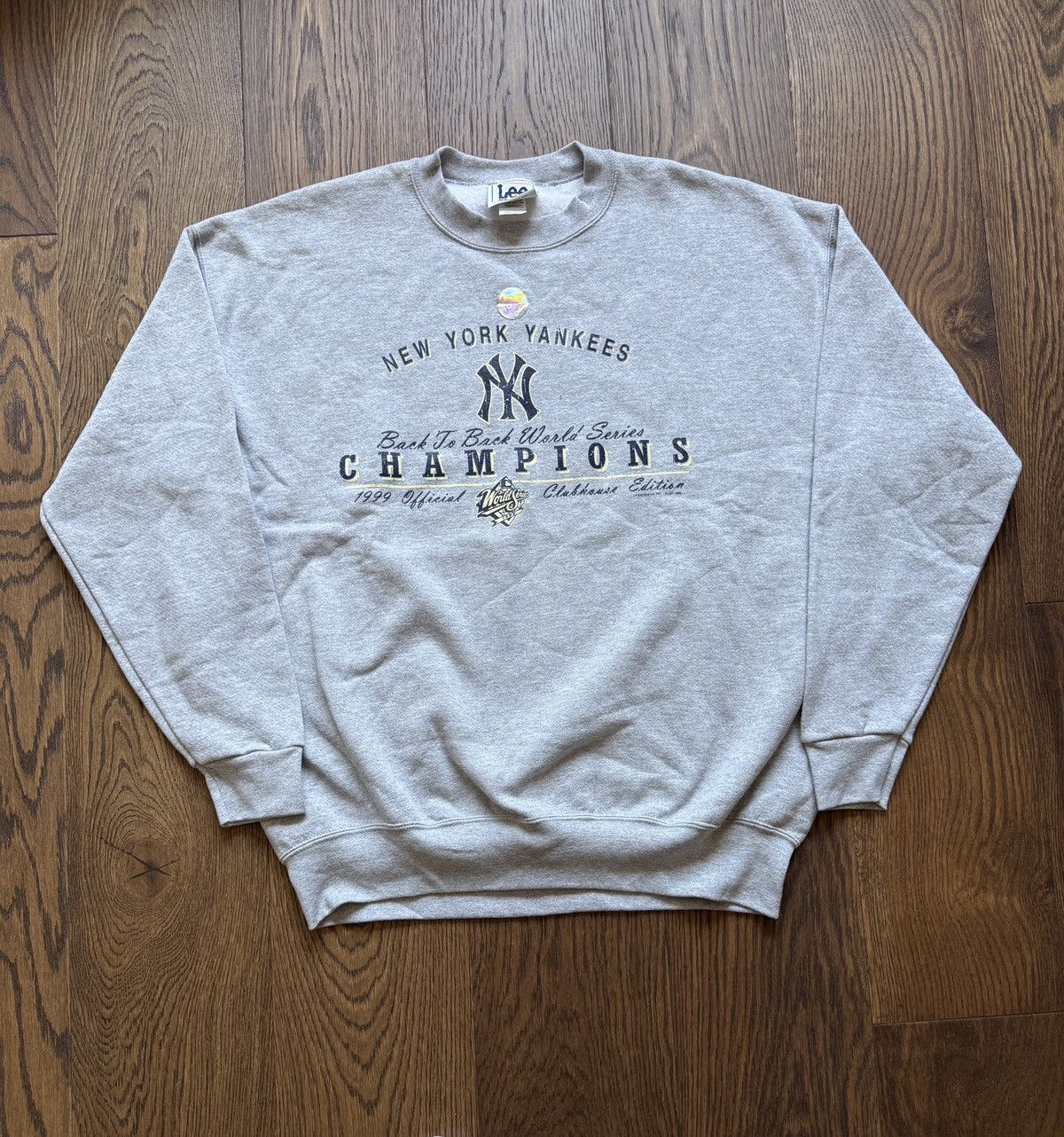 Vintage Vintage 90s New York Yankees Championship Graphic Sweatshirt Size US XL / EU 56 / 4 - 1 Thumbnail