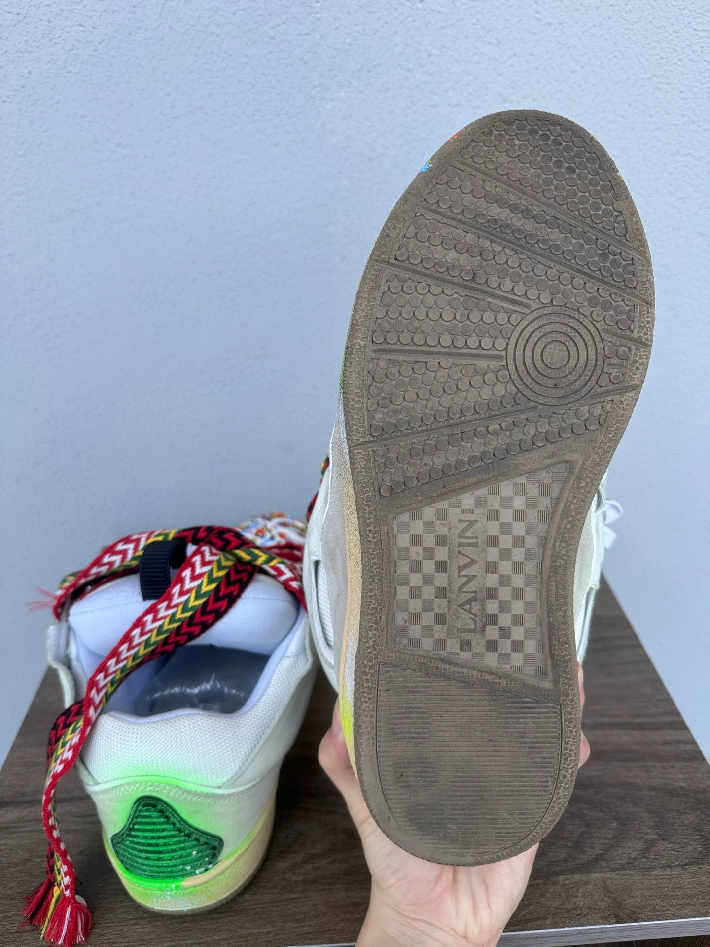 Lanvin Lanvin Curb White Splatter 42 95 New Size US 9 / EU 42 - 7 Thumbnail