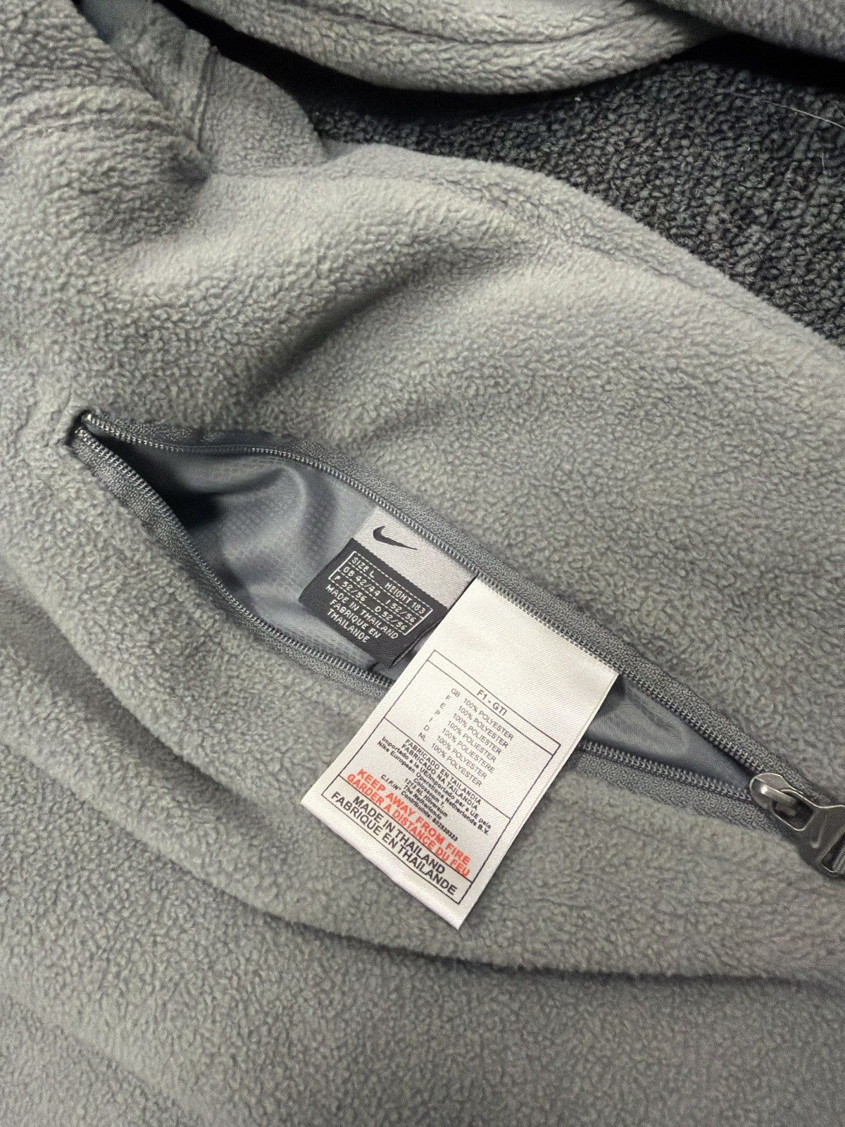 Nike Vintage Nike TN Hex Reversible 1/4 Zip Fleece Hoodie - Large Size US L / EU 52-54 / 3 - 10 Thumbnail