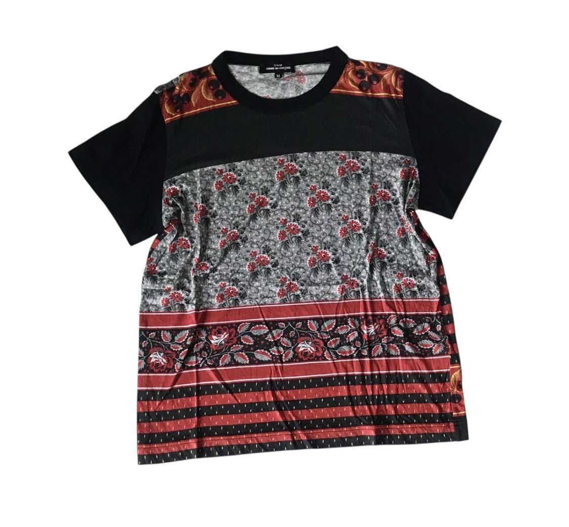 Tricot cdg AD2016 flowers print tee