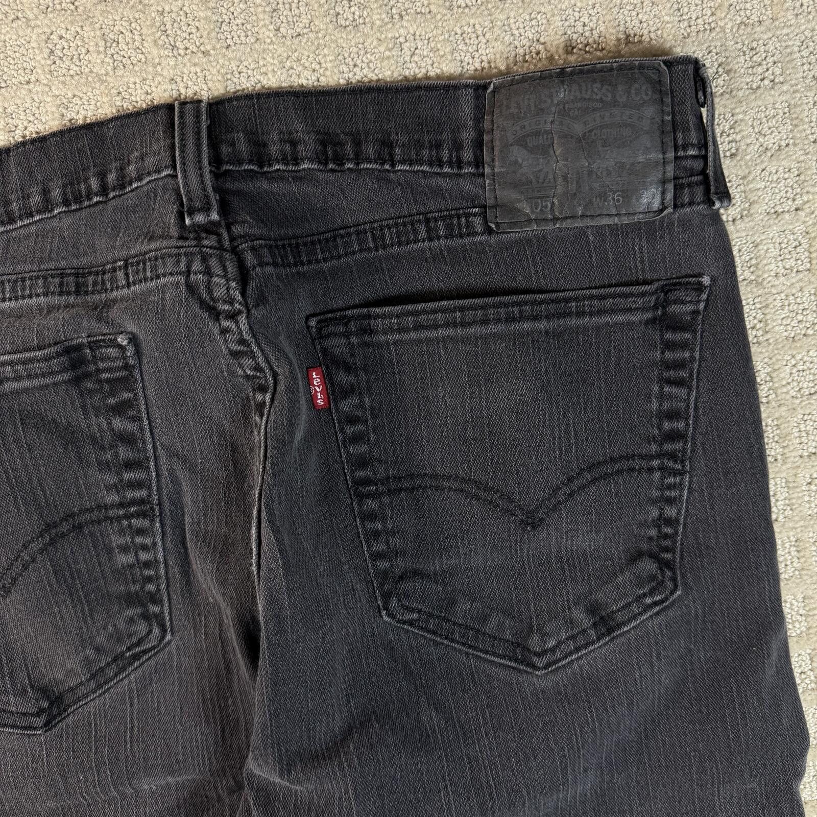Other Levis 505 Black Denim Jeans 36x28 Straight Leg Size US 36 / EU 52 - 8 Thumbnail