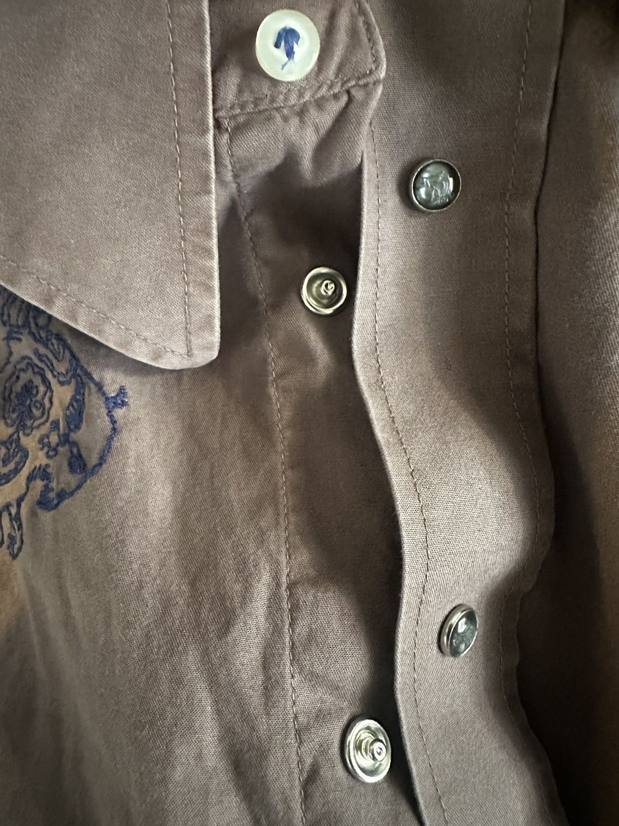 Diesel Diesel y2k Brown and blue button up. Size XL / US 12-14 / IT 48-50 - 7 Thumbnail