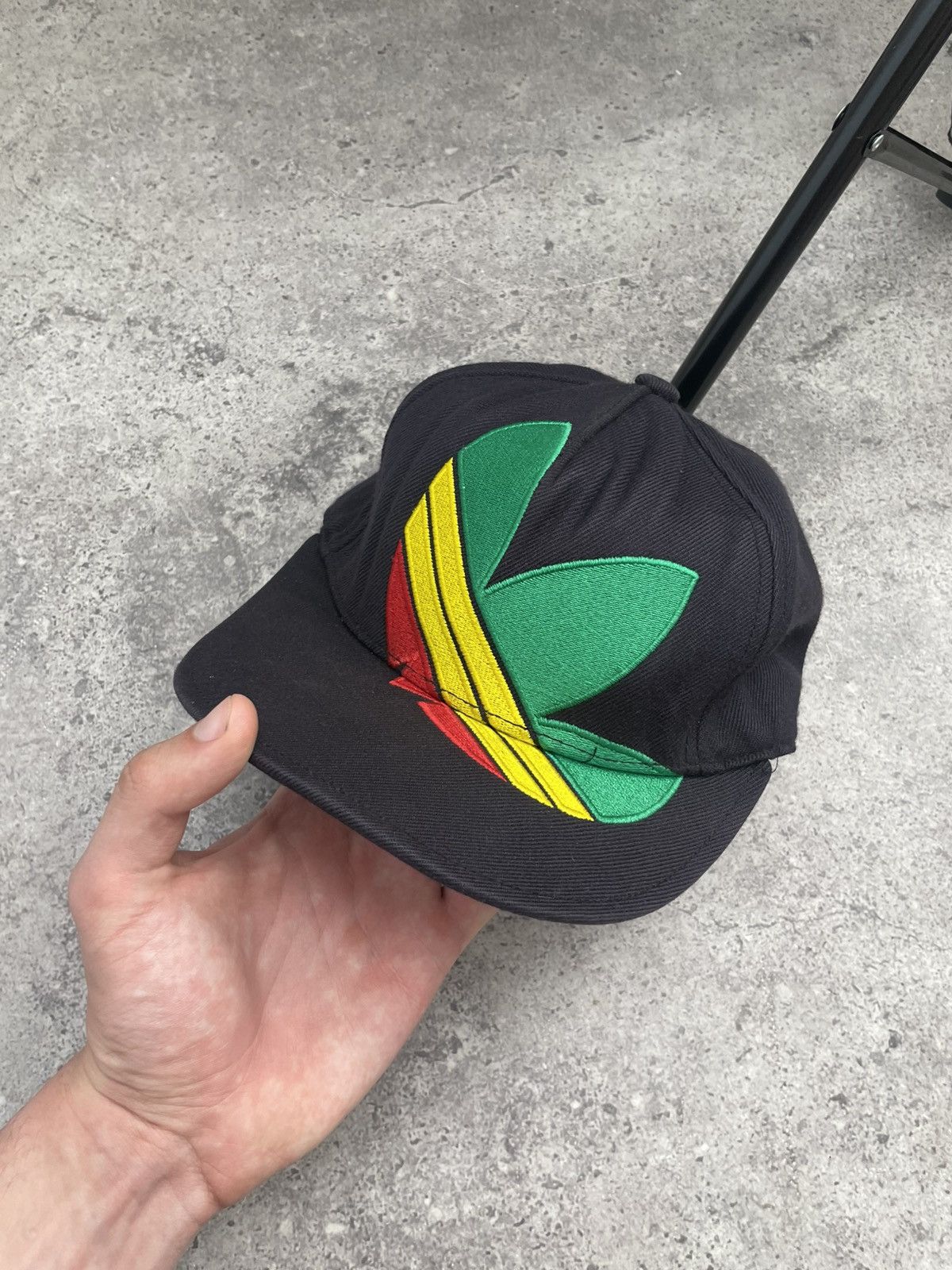 Adidas × Vintage Vintage Adidas Rasta Trefoil cap 2011 Size ONE SIZE - 1 Thumbnail