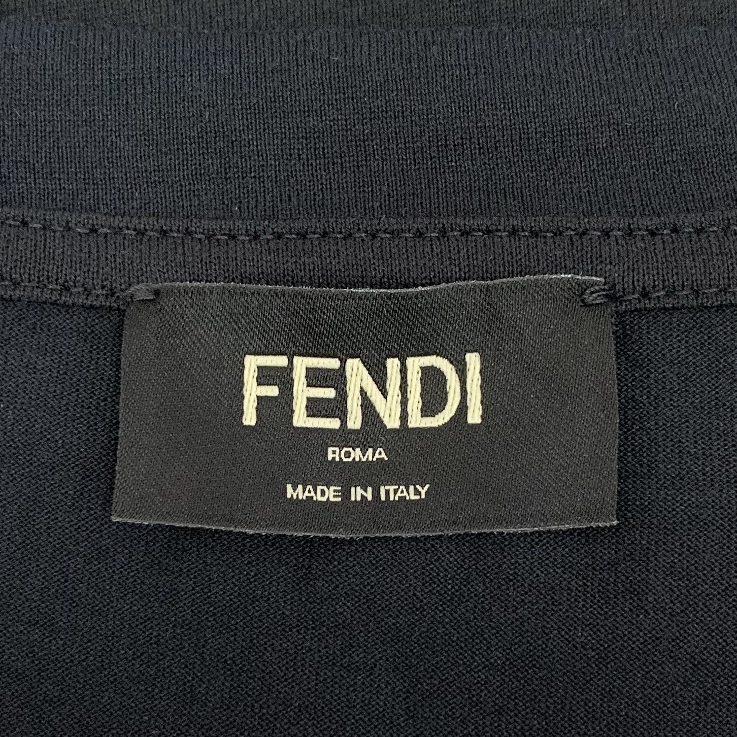 Fendi Fendi Monogram Patch T-Shirt Black (L) Size US L / EU 52-54 / 3 - 5 Thumbnail