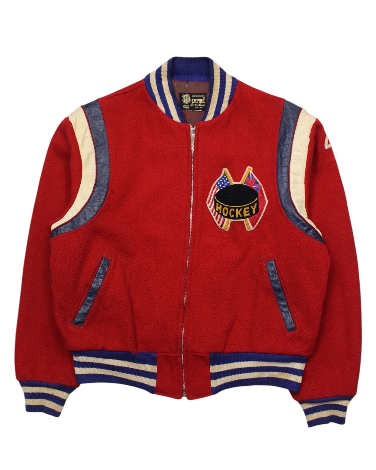 Vintage 1960S EMPIRE SPORTING GOODS HOCKEY VARSITY JACKET Size US L / EU 52-54 / 3 - 1 Thumbnail