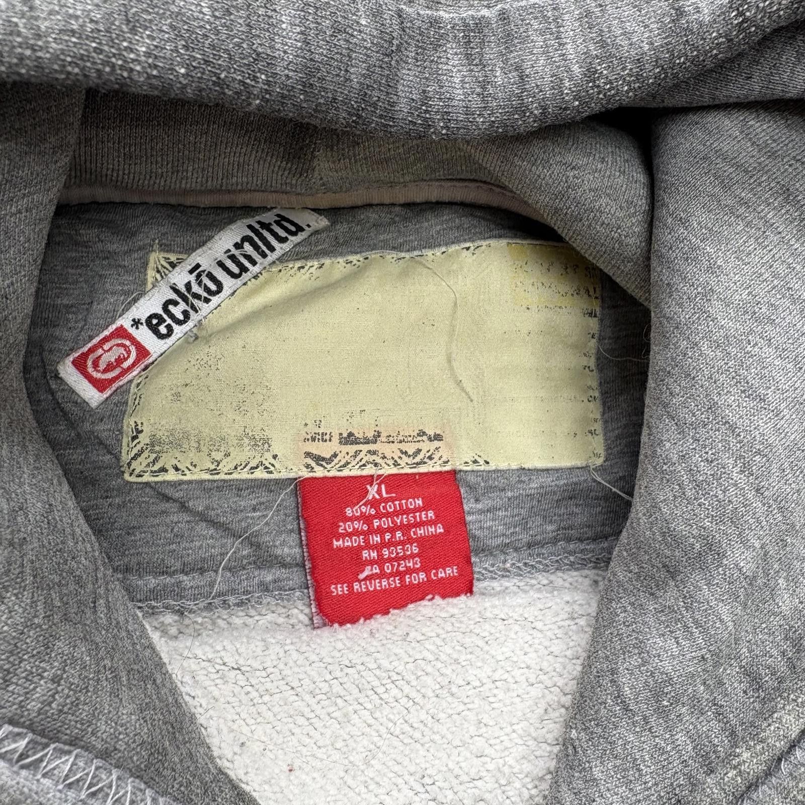 Ecko Unltd. Vintage Y2K Distressed Ecko Unltd. Grunge Heavyweight Hoodie Size US XL / EU 56 / 4 - 3 Thumbnail